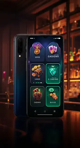 Interfaz de usuario de Spinmama Casino mostrando bonos VIP y mesas de casino en vivo de alto límite en un diseño moderno.