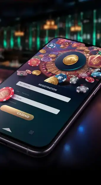 Interfaz de registro de Spinmama Casino mostrando campos para correo electrónico y contraseña, con un entorno seguro y rápido.